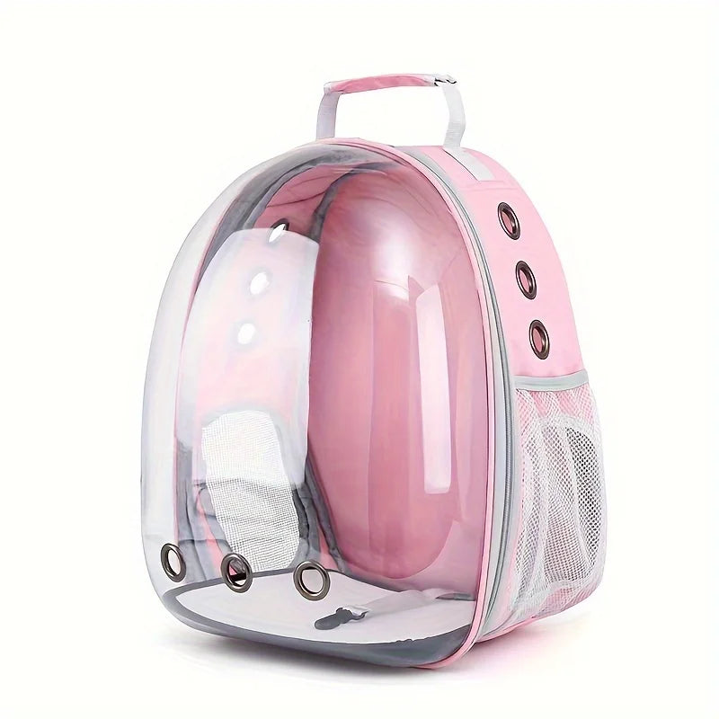 Space Capsule Cat Backpack - Transparent Pet Carrier with Ventilation