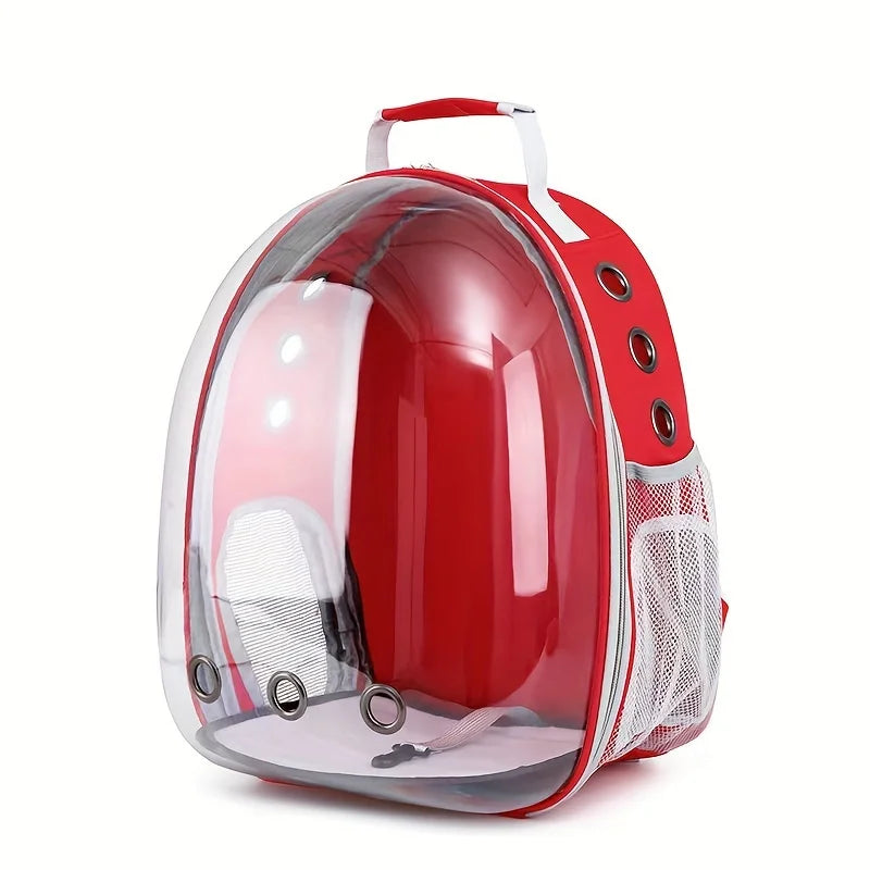 Space Capsule Cat Backpack - Transparent Pet Carrier with Ventilation