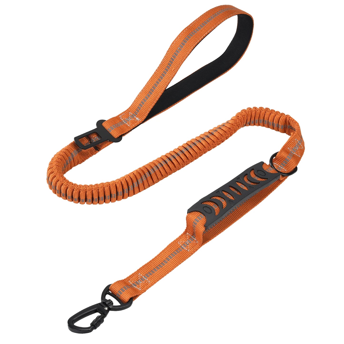 Heavy Duty Tactical Dog Lead — Reflective Bungee No-Pull Lead with Double Padded Handle for Medium & Large Dogs