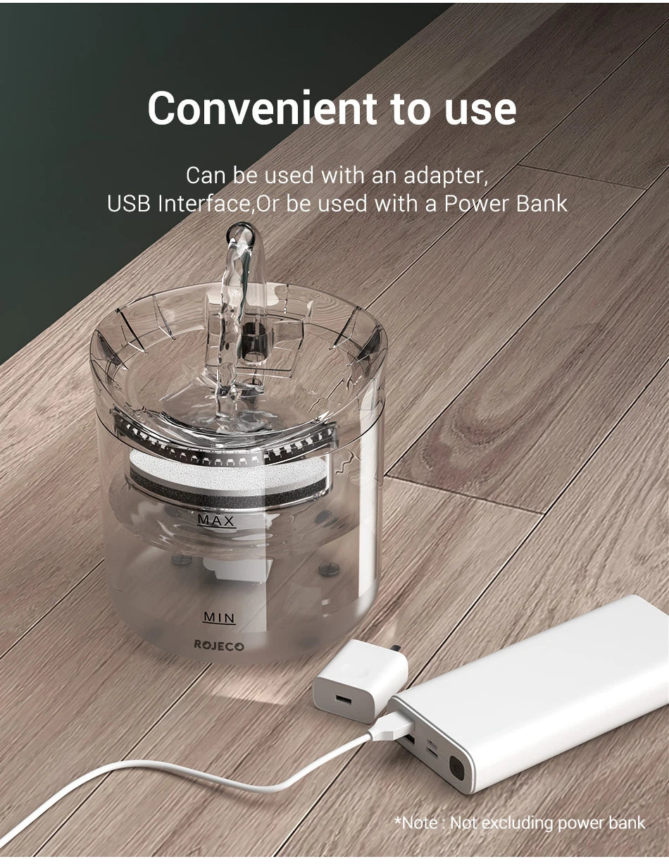 Automatic Cat Water Fountain - Smart Sensor Pet Drinking Dispenser with Accessories