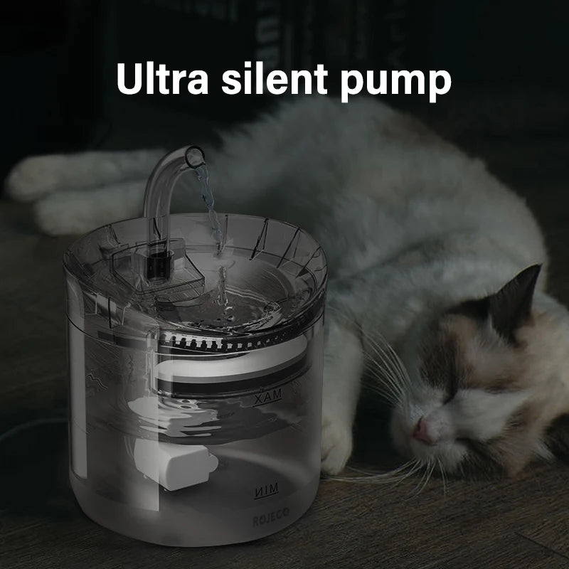 Automatic Cat Water Fountain - Smart Sensor Pet Drinking Dispenser with Accessories