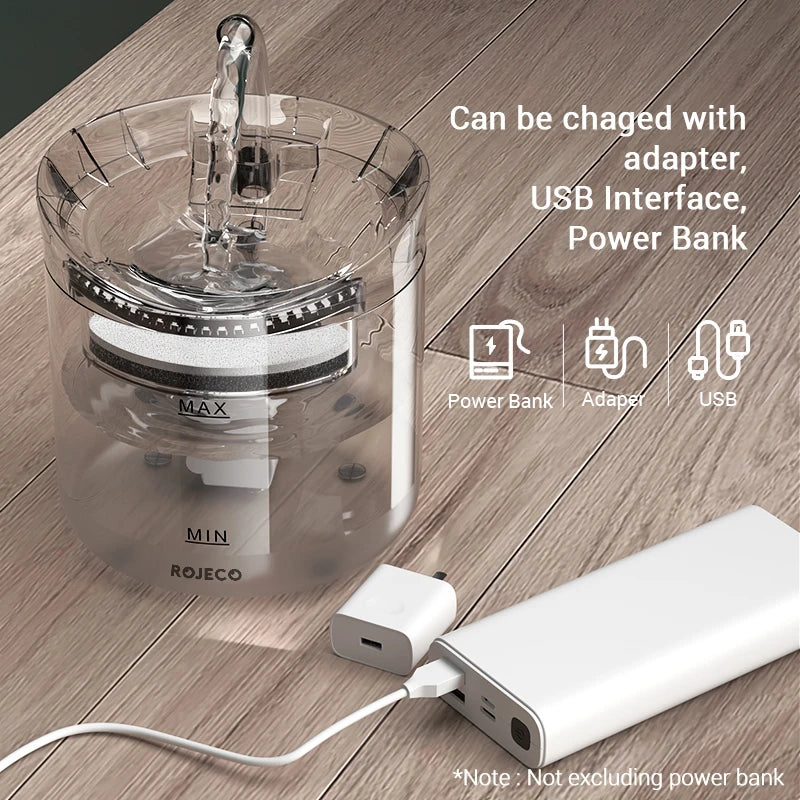 Automatic Cat Water Fountain - Smart Sensor Pet Drinking Dispenser with Accessories