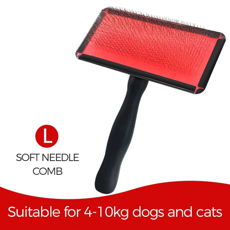 Pet Slicker Brush & Grooming Comb – Deshedding Tool for Dogs, Cats & Horses