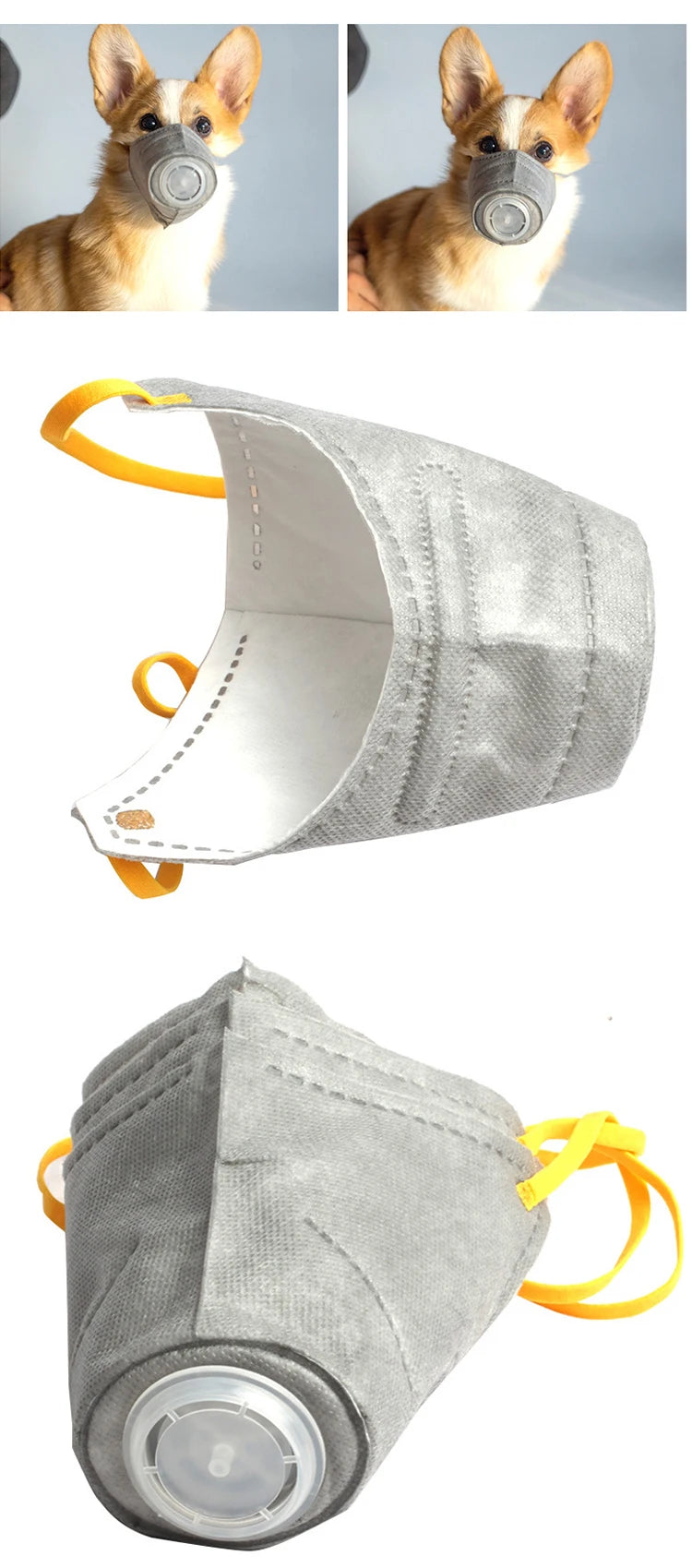 Dog Air Filter Face Mask – Pack of 3