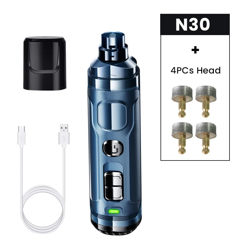 Electric Pet Nail Grinder - Rechargeable Nail Clipper for Dogs and Cats