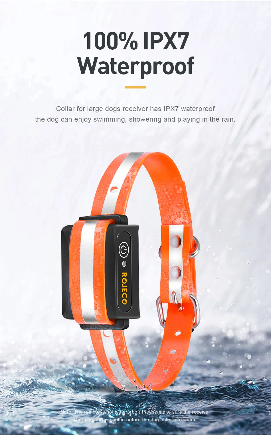 Remote Dog Training Collar - 1000m Range Rechargeable Bark Control System