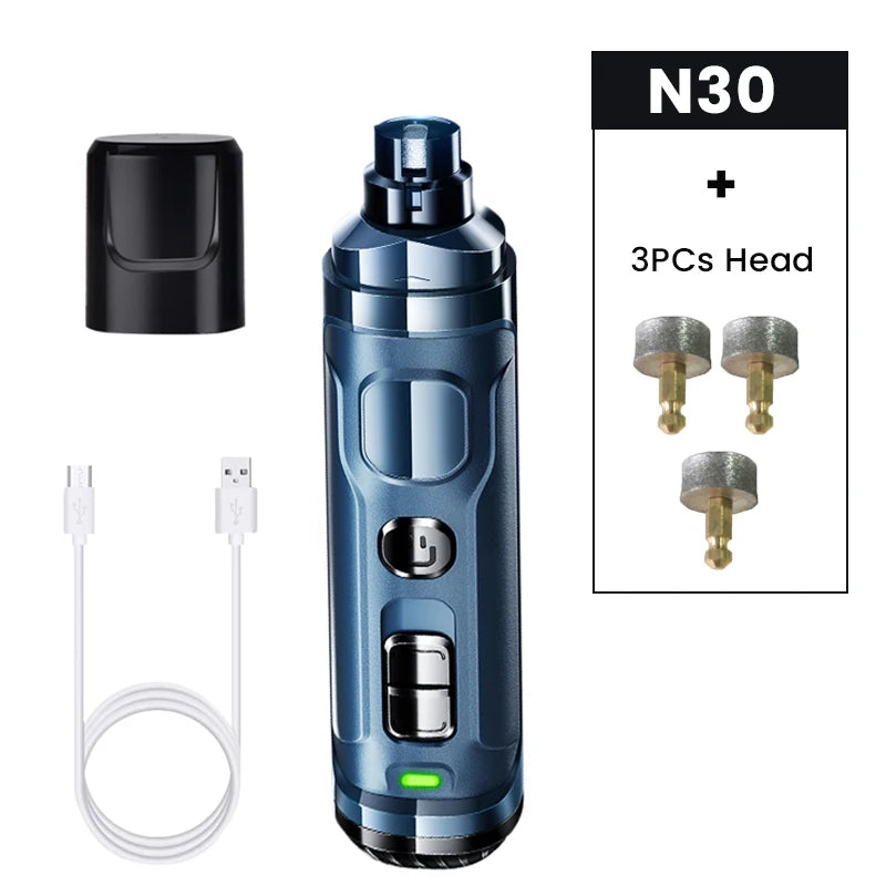 Electric Pet Nail Grinder - Rechargeable Nail Clipper for Dogs and Cats