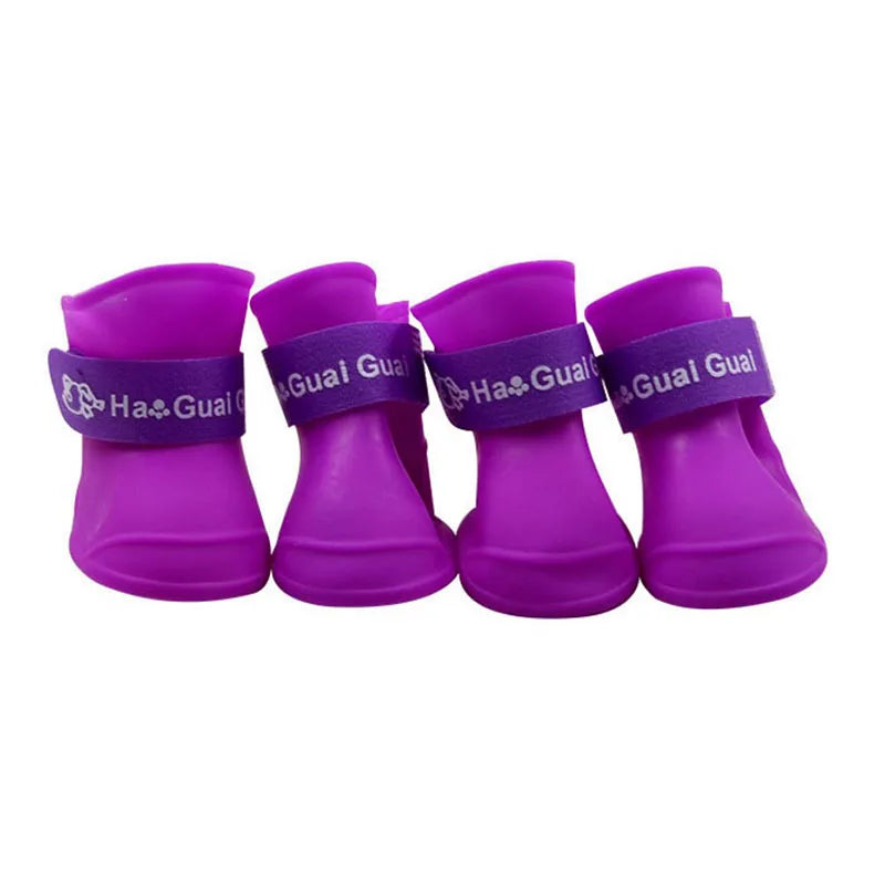 Bottes imperméables en silicone pour chien - Protection antidérapante des pattes pour la pluie