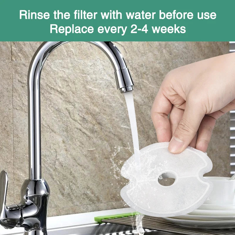 Replacement Filters for 2L Cat Water Fountain with Triple Filtration System
