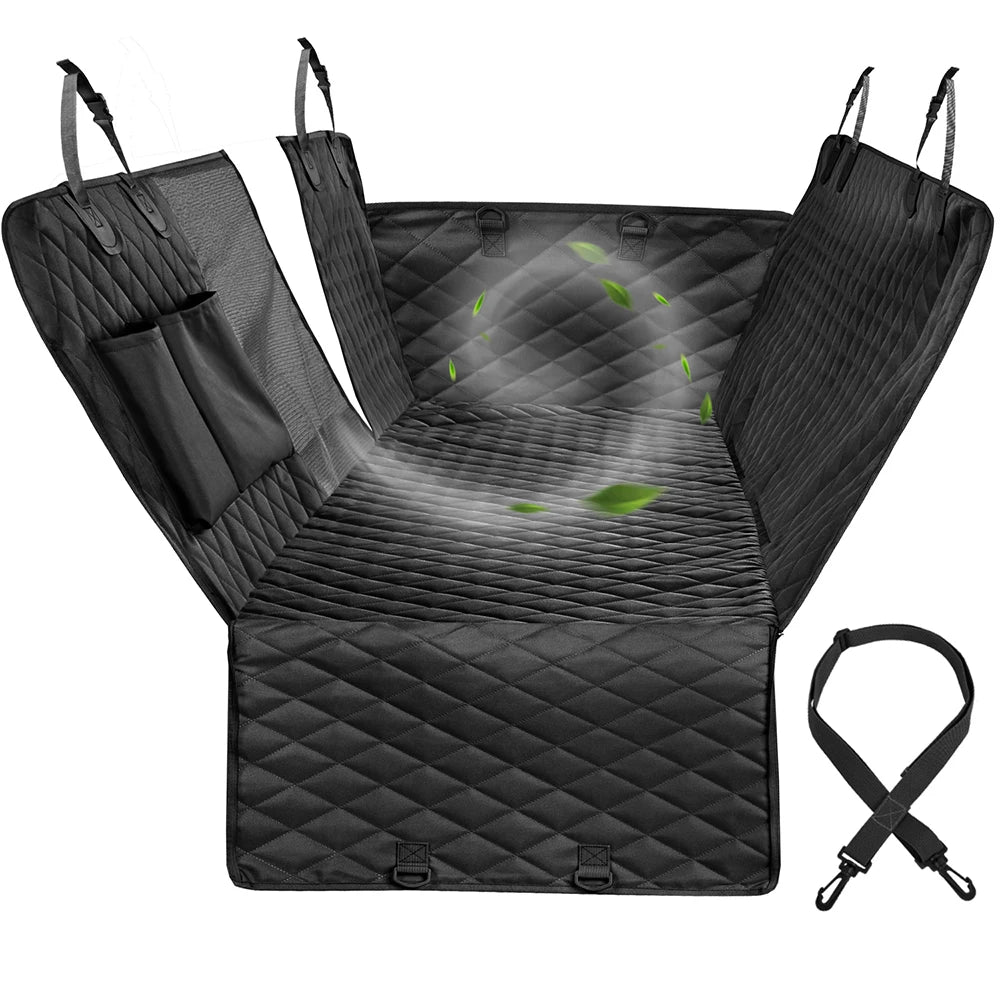 Waterproof Dog Car Seat Cover & Hammock | Rear Seat Protector