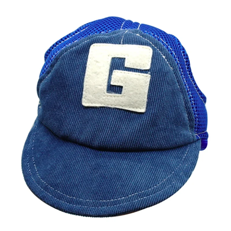 Breathable Dog Baseball Cap with Ear Holes