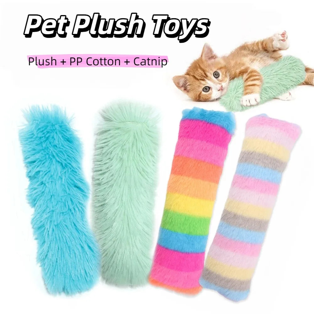Catnip Fish Pillow Toys - Plush Interactive Cat Exercise Set