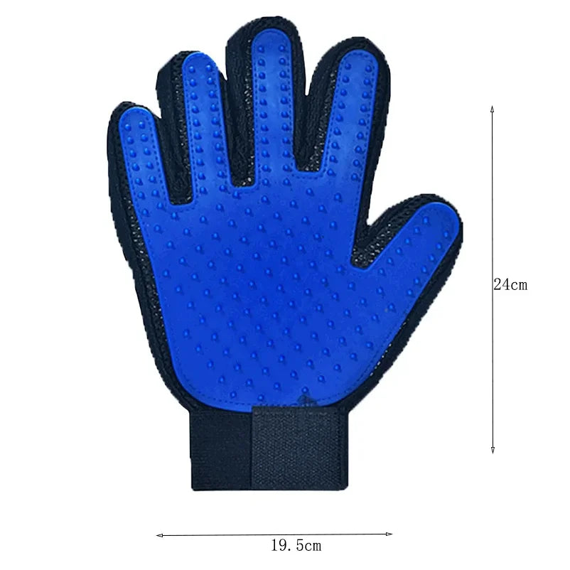 Pet Grooming Massage Gloves - Cat Comb - Rubber Cat Cleaning Brushes - Dog Hair Removal Comb - Bath Brush - Pet Supplies for Cats and Dogs