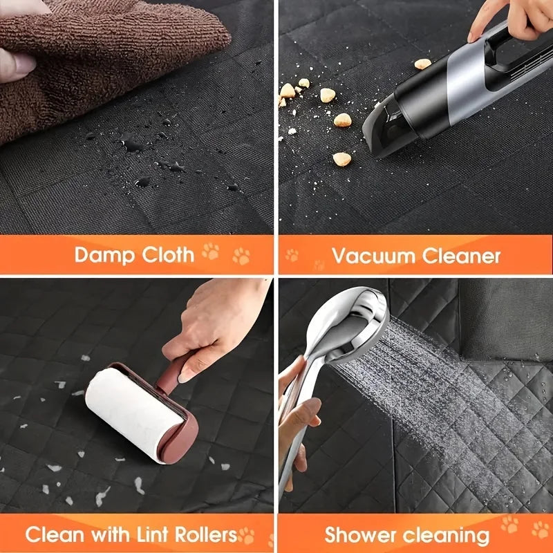 Housse de Siège de Voiture Imperméable pour Chien Type Hamac | Protection Anti-Rayures pour Siège Arrière Animaux