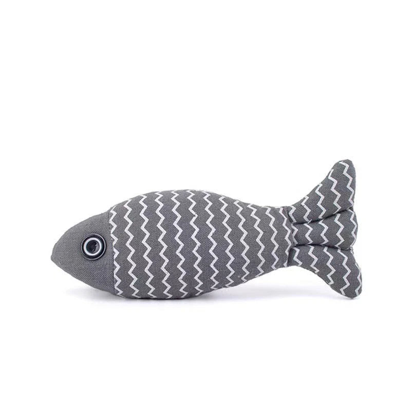 Catnip Fish Pillow Toys - Plush Interactive Cat Exercise Set
