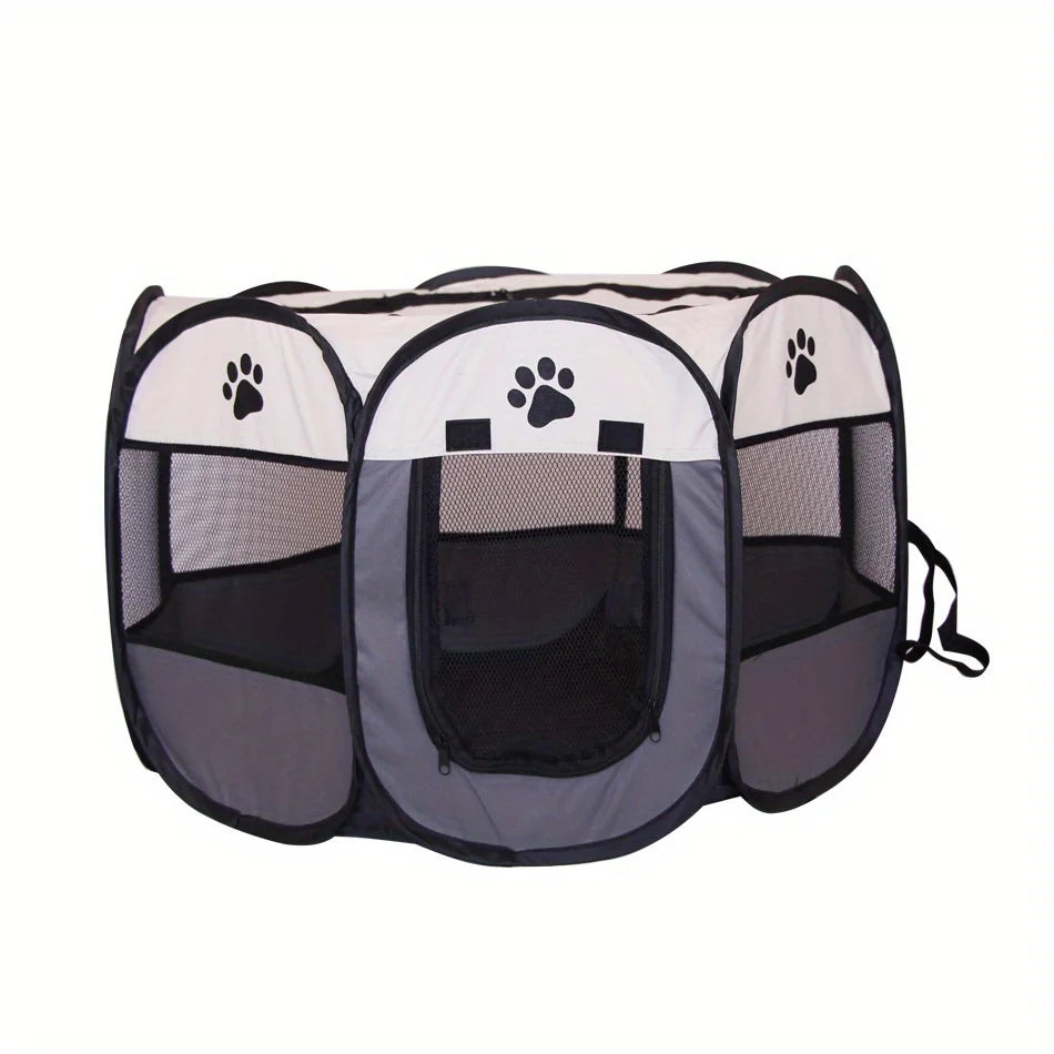 Portable Pet Playpen & Tent - Foldable Outdoor Enclosure for Dogs & Cats