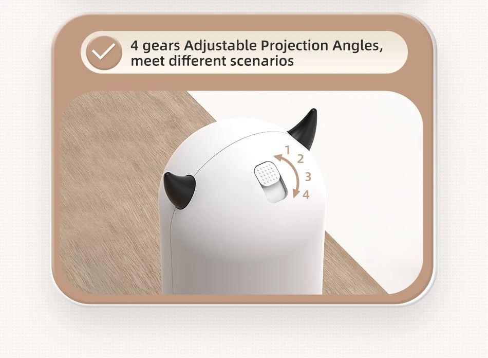 Interactive Smart Cat Toy with LED Laser and Handheld Control