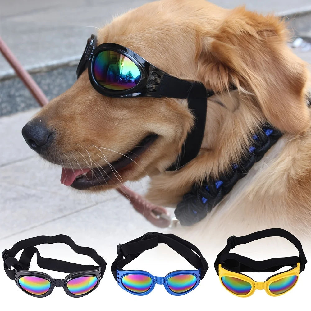 Folding Pet Sunglasses - UV Protection Eyewear for Dogs and Cats