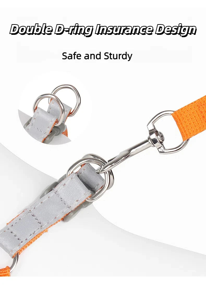 No-Pull Harness and Leash Set - Reflective Vest for Small Dogs