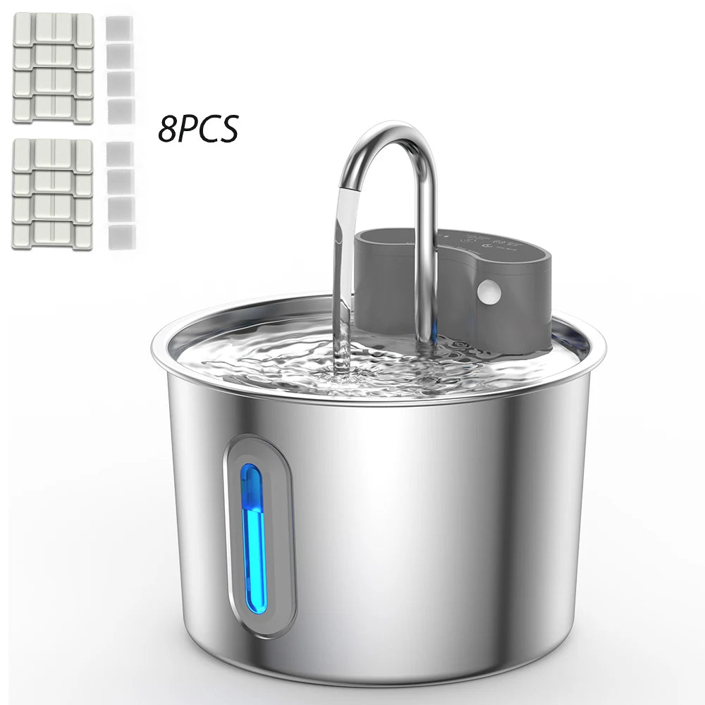 2.2L Rechargeable Smart Sensing Water Fountain for Cats & Dogs