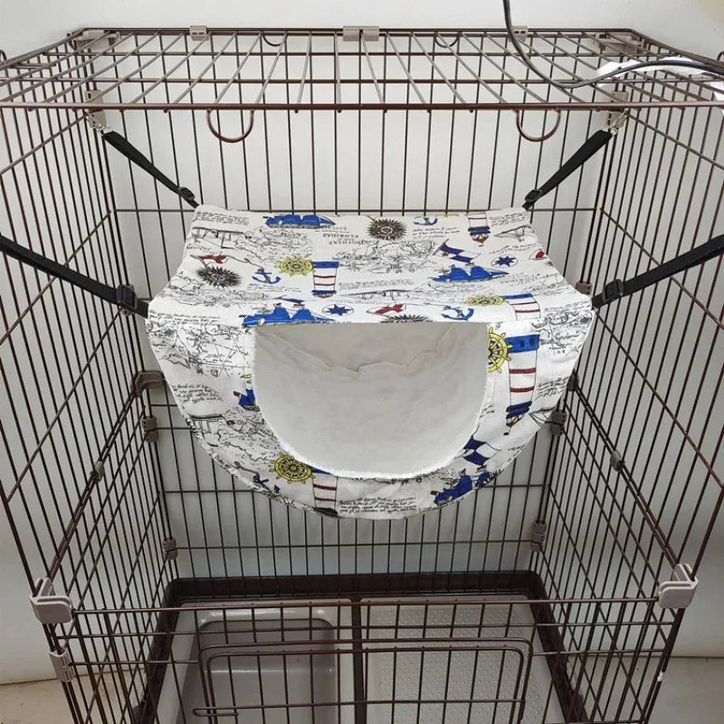 Cat Hammock Bed - Hanging Summer Cage Accessory