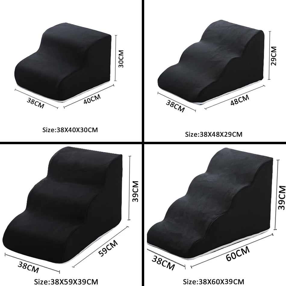 Non-Slip Pet Stairs & Ramp for Sofa & Bed – 2, 3 or 4 Steps