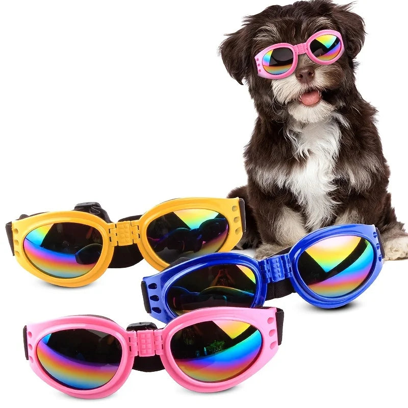Folding Pet Sunglasses - UV Protection Eyewear for Dogs and Cats