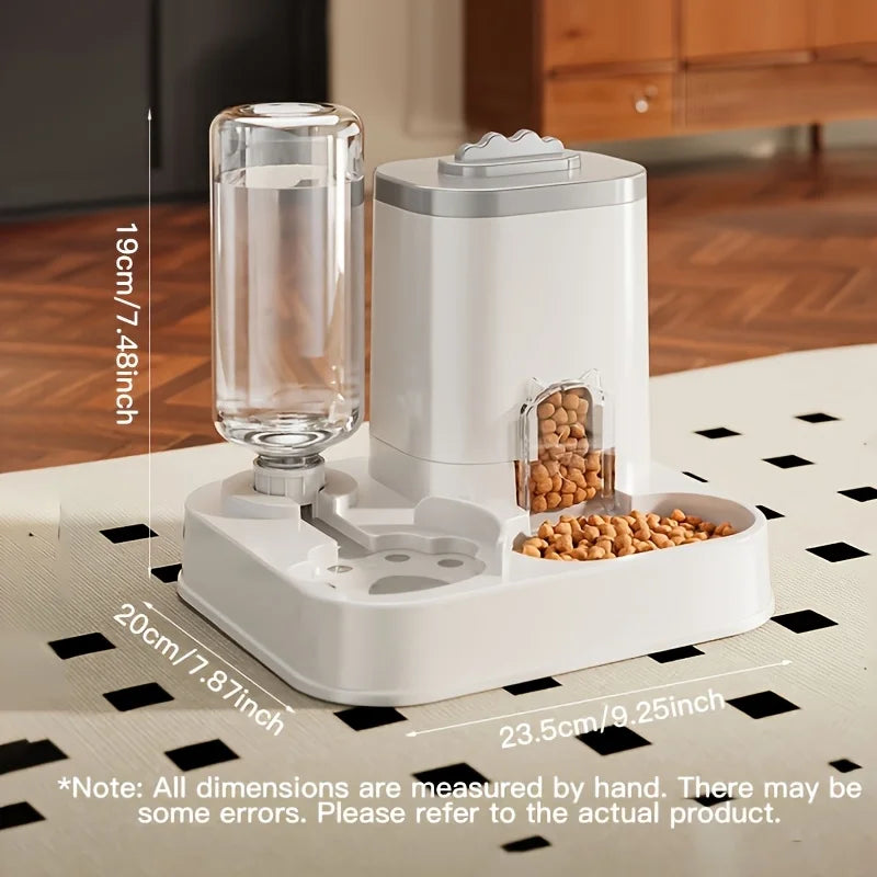 Gravity Cat Feeder & Water Dispenser