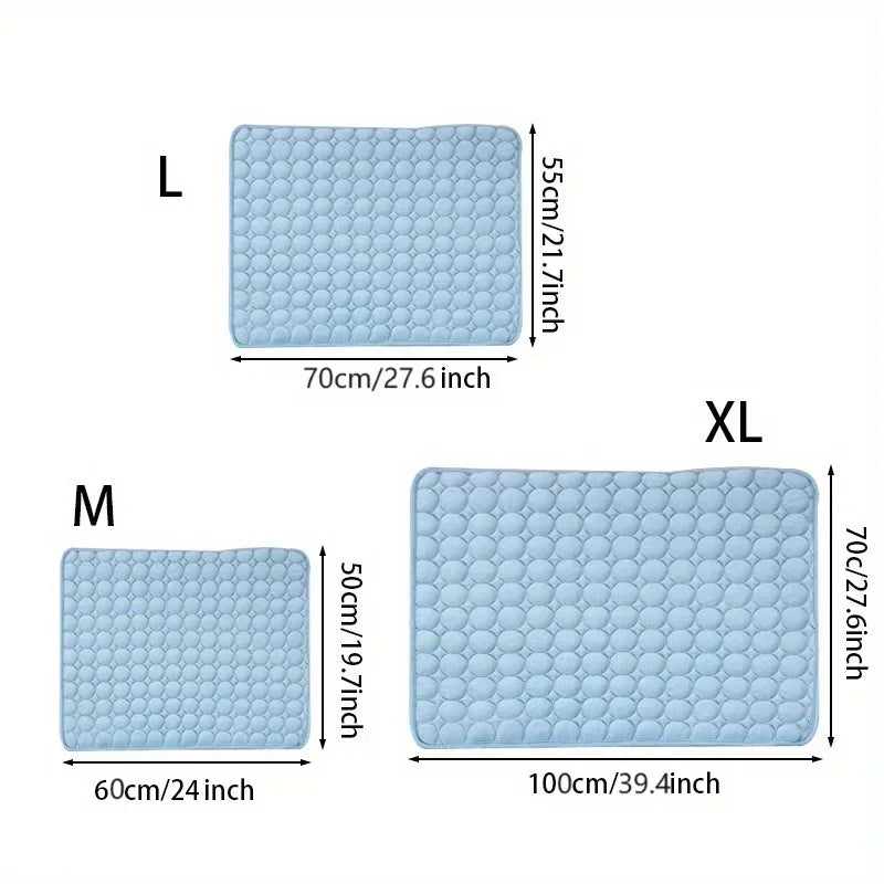 Pet Cooling Mat Summer Cat and Dog Sofa Mat Soft Ice Silk Cold Feeling Nest Mat Summer Dog Cooling Mat Pet Products Dog Beds