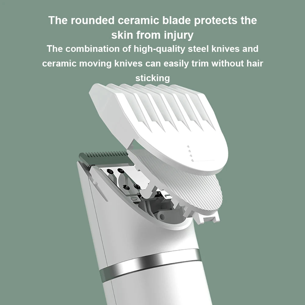 Professional 4-in-1 Pet Grooming Kit - Cordless Hair Clipper and Nail Trimmer Set
