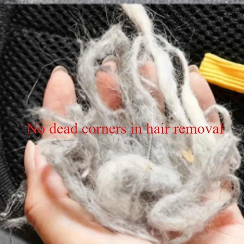 Pet Hair Remover Glove - Double-Sided Grooming Mitt for Furniture and Clothing