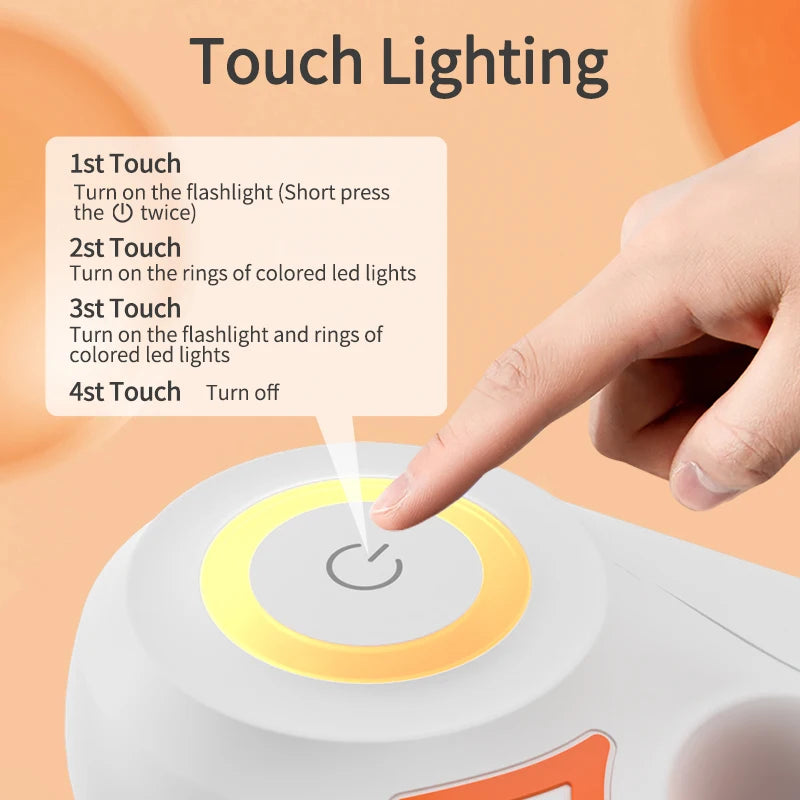 Automatic Retractable Dog Leash with LED Luminous Light for Safe Walking