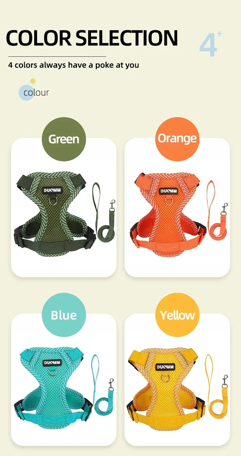 Small Pet Tactical Vest - Chest Strap Harness for Dogs and Cats
