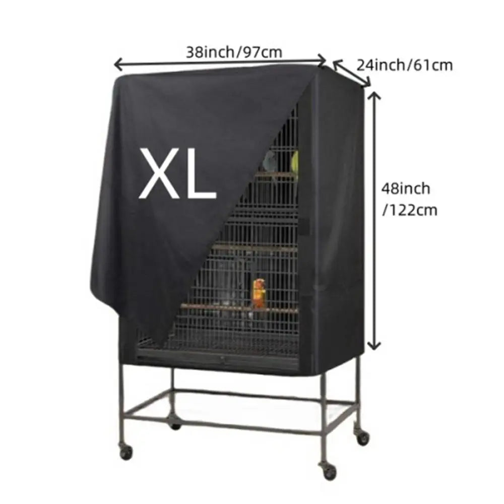 Housse de cage à oiseaux lavable et imperméable - Housse de nuit réglable pour perroquets