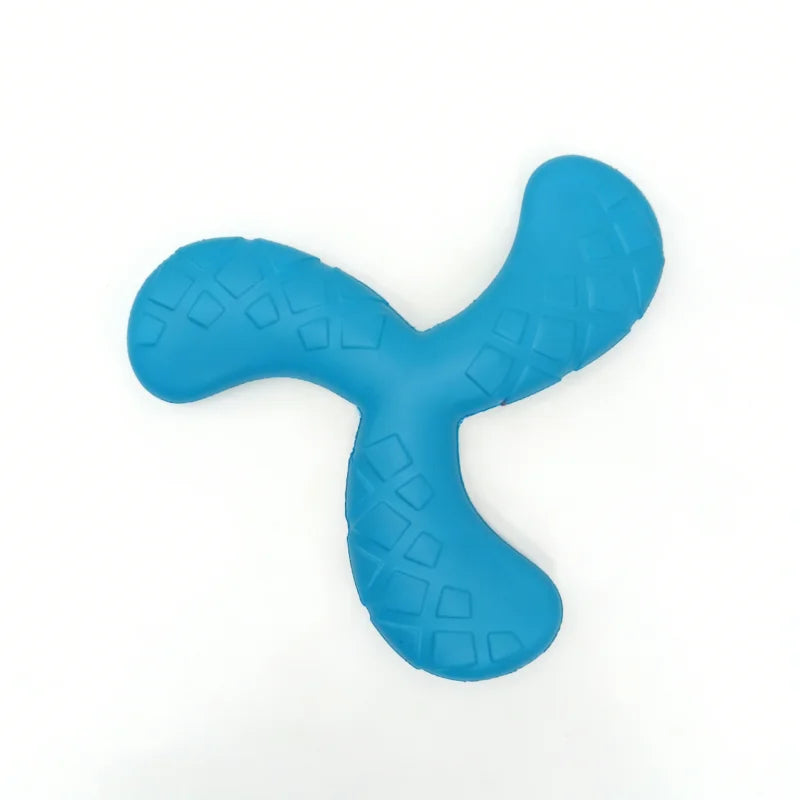 Indestructible EVA Boomerang Flying Disc & Chew Toy for Large Dogs