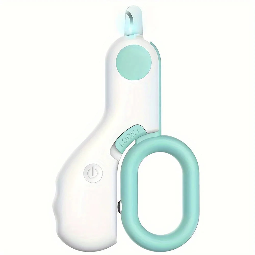 LED Pet Nail Clipper with Blood Line Light - Mini Size for Cats and Dogs