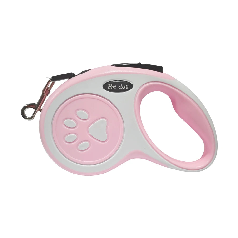 Retractable Dog Leash with One-Button Lock