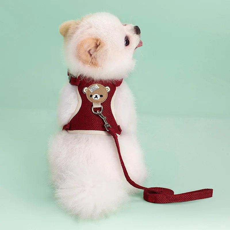 Adjustable Pet Harness and Leash Set - Comfortable Vest for Dogs and Cats