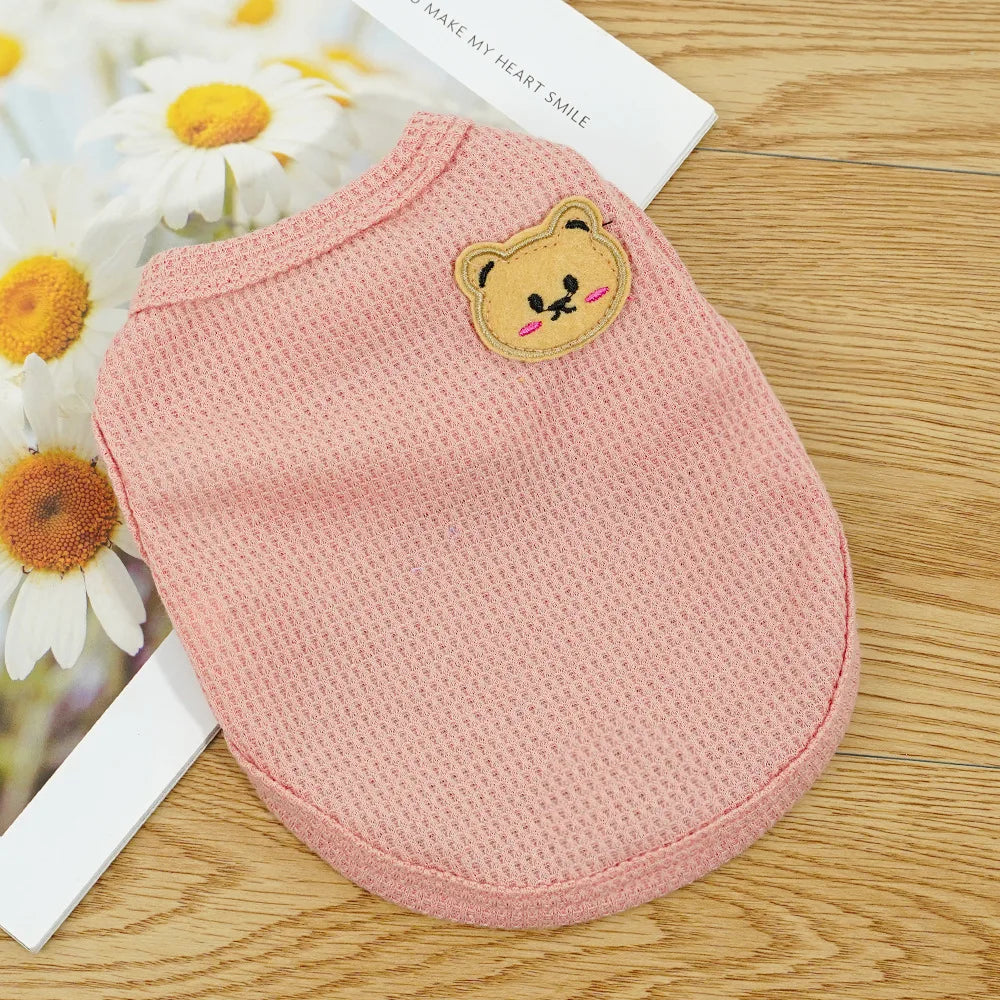 Breathable Pet Vest - Summer Clothing for Small Dogs and Cats