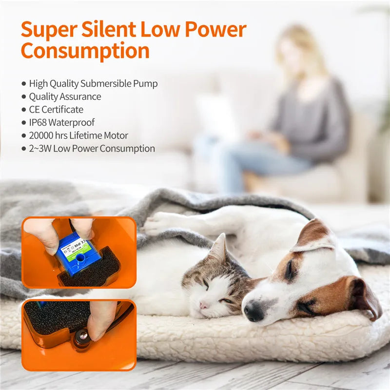 Smart WiFi Pet Feeder and Water Fountain Combo - 3.5L Food + 2L Water