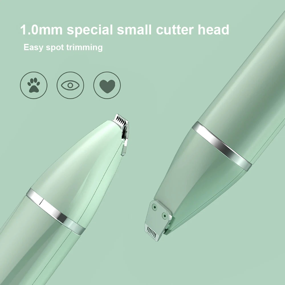 Professional 4-in-1 Pet Grooming Kit - Cordless Hair Clipper and Nail Trimmer Set