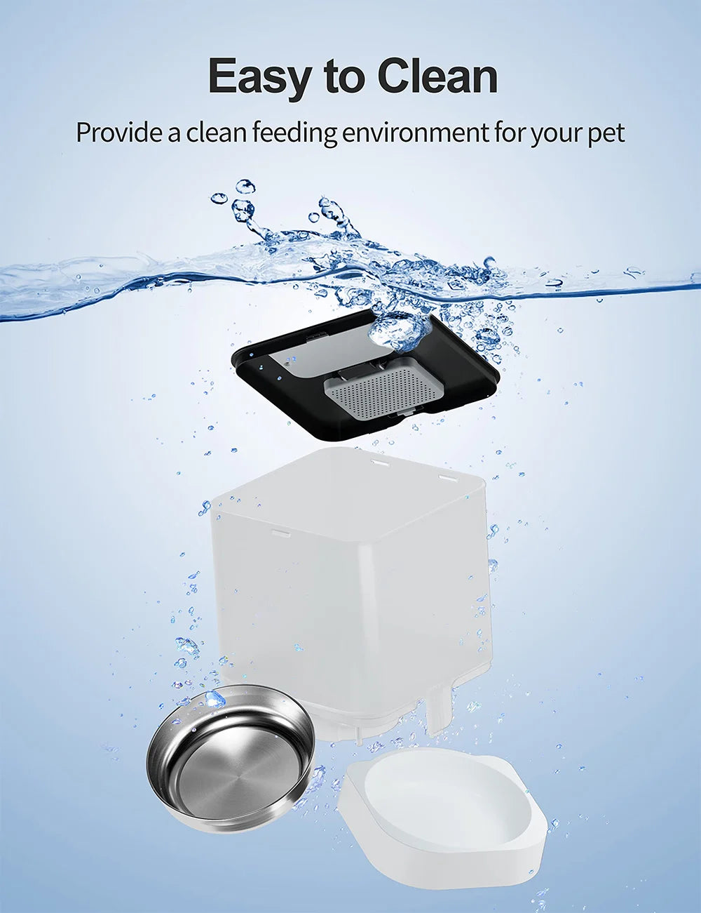 Women's Smart Automatic Pet Feeder with WiFi Control - 4L Large Capacity