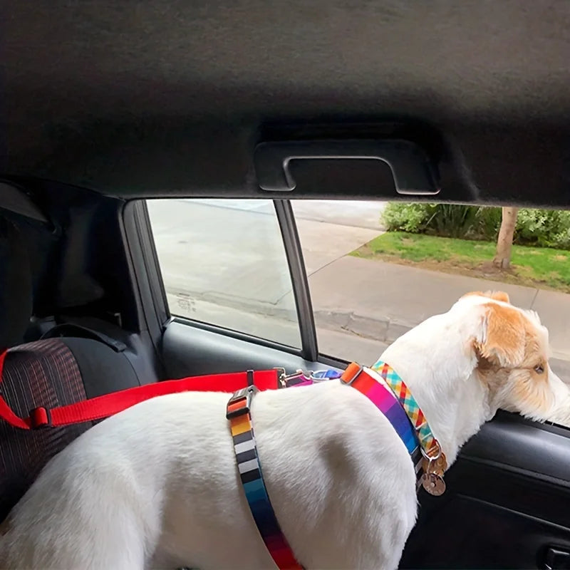 Adjustable Pet Car Harness & Seat Belt - Universal Safety Restraint