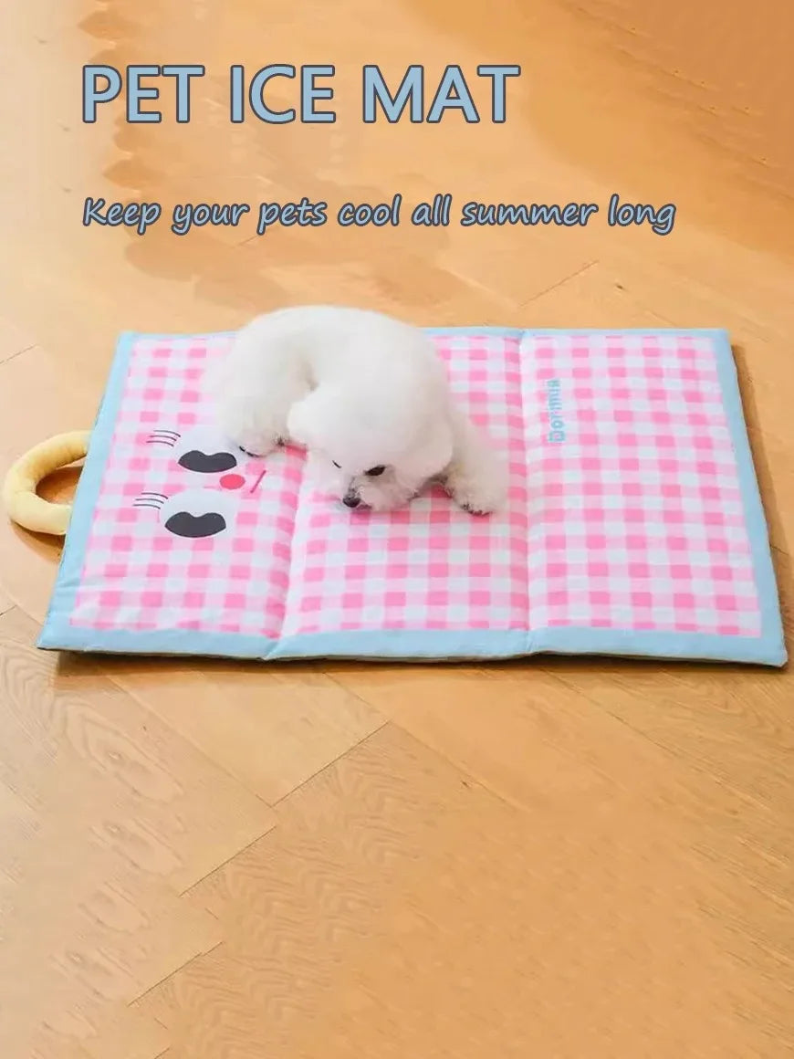 Pet Summer Cooling Bed Mat - Universal Comfort for Dogs & Cats