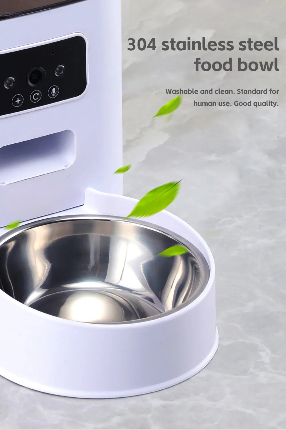Smart WiFi Pet Feeder with HD Camera - 5L Automatic Food Dispenser