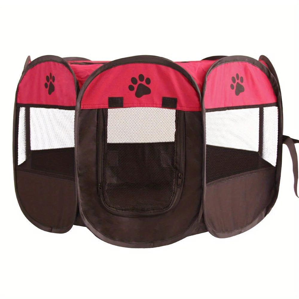 Portable Pet Playpen & Tent - Foldable Outdoor Enclosure for Dogs & Cats