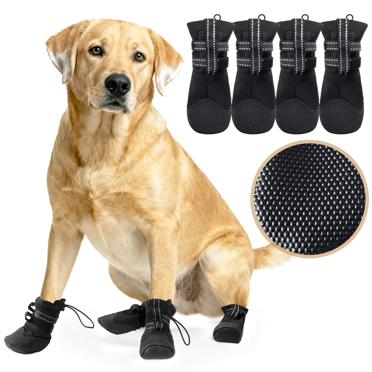 Waterproof Anti-Slip Dog Shoes & Booties for Small & Medium Dogs