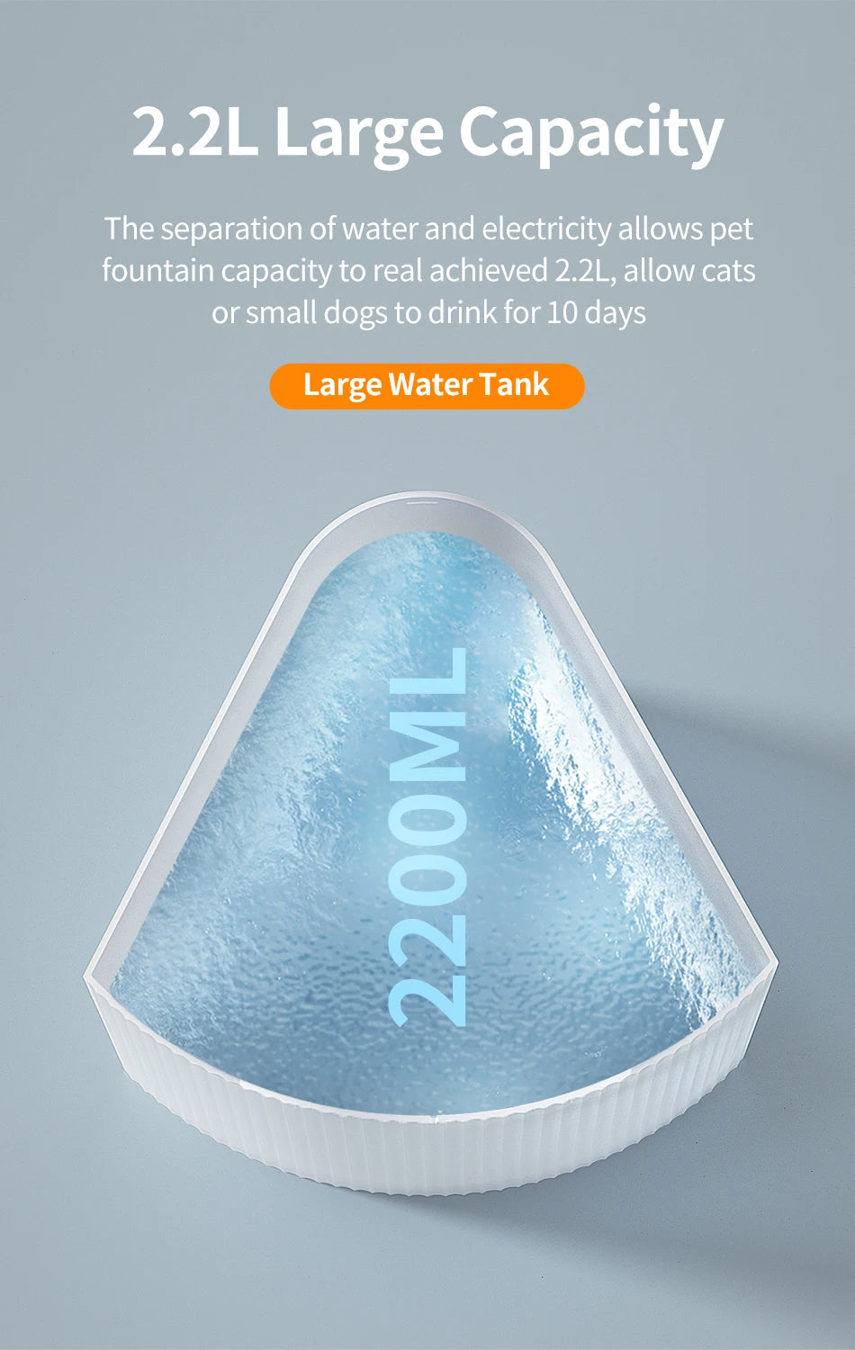 Wireless Smart Cat Water Fountain with Sensor Technology