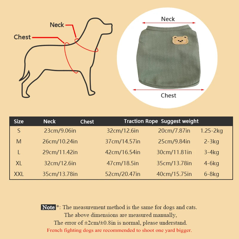 Breathable Pet Vest - Summer Clothing for Small Dogs and Cats