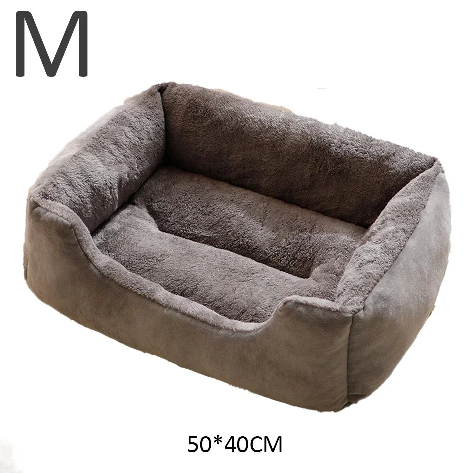 Cozy Pet Bed for Cats and Dogs - Soft Cushion Basket